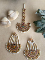 Naina earrings & teeka