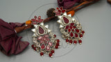 Ruby Royale Earrings with Teeka