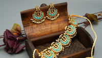 Shahjehan Choker Set - Turquoise